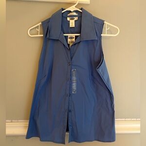 Women’s Blue Button Up